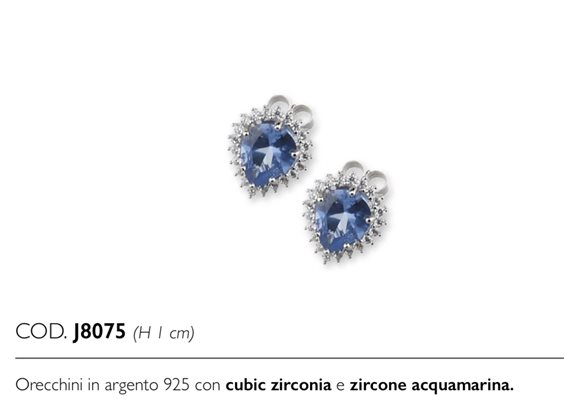 Orecchini Sovrani Donna in Argento J8075 - J8075